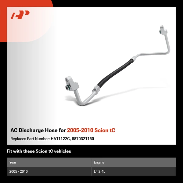 AC Discharge Hose for 2005-2010 Scion tC