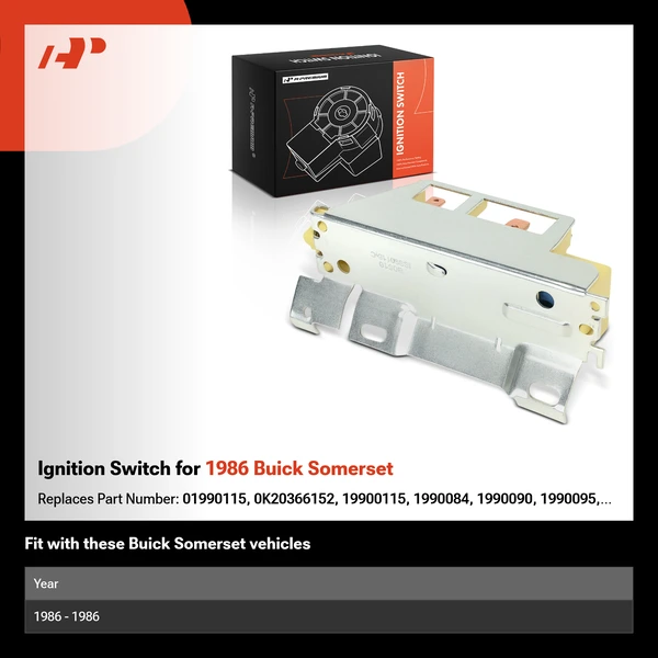 Ignition Switch for 1986 Buick Somerset