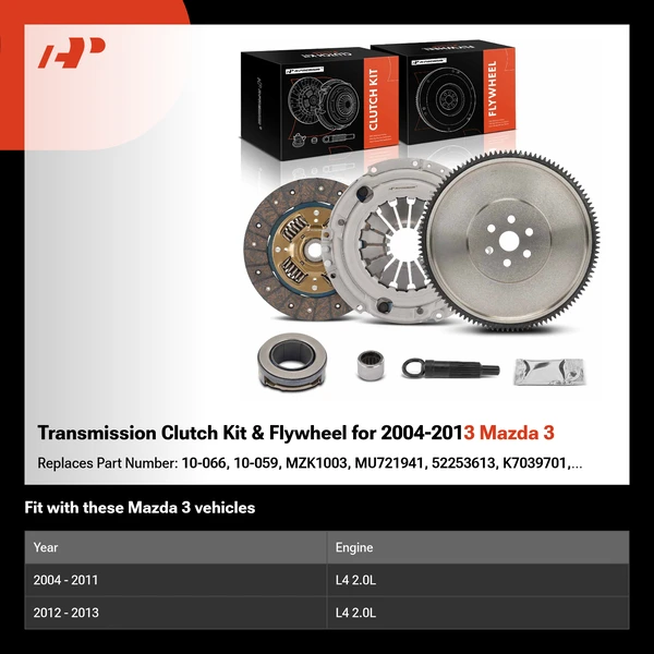 Transmission Clutch Kit & Flywheel for 2004-2013 Mazda 3