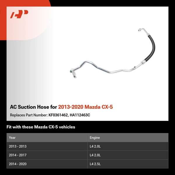 AC Suction Hose for 2013-2020 Mazda CX-5
