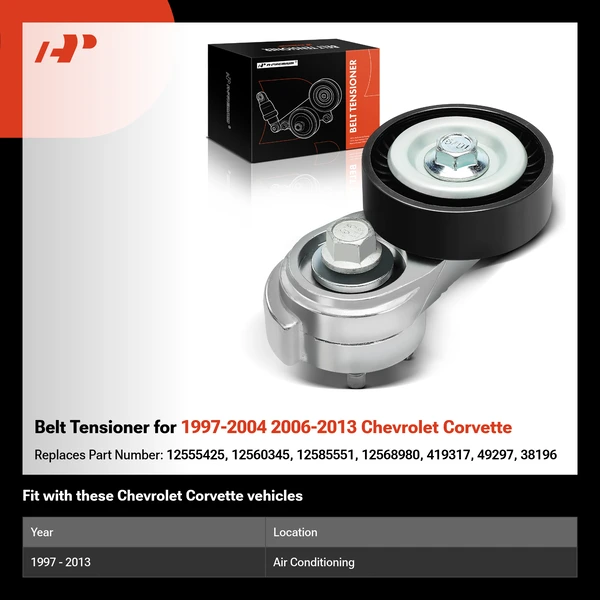 Belt Tensioner for 1997-2004 2006-2013 Chevrolet Corvette