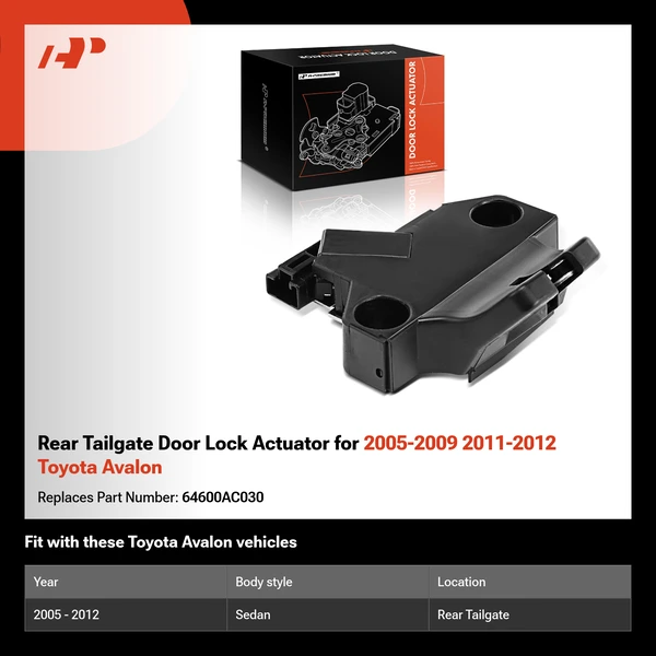Rear Tailgate Door Lock Actuator for 2005-2009 2011-2012 Toyota Avalon