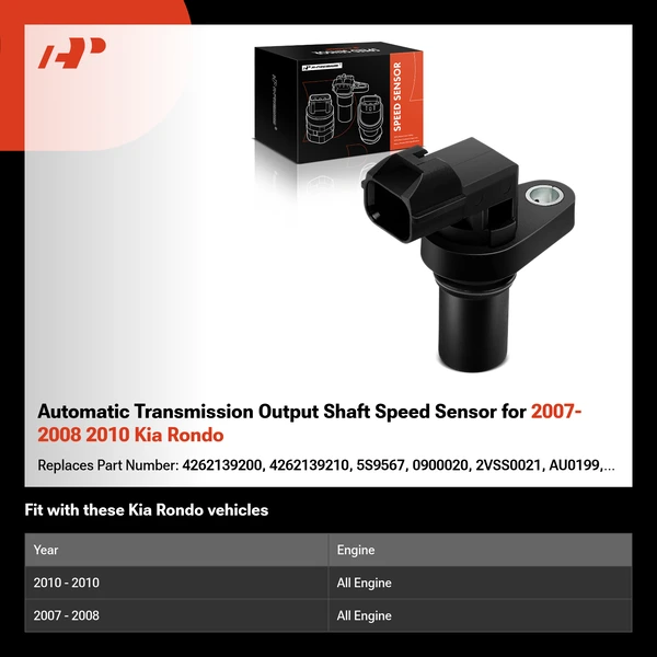 Automatic Transmission Output Shaft Speed Sensor for 2007-2008 2010 Kia Rondo