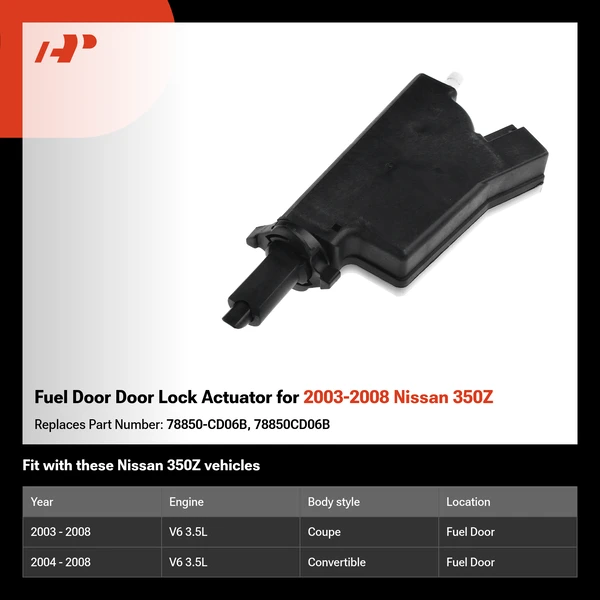 Fuel Door Door Lock Actuator for 2003-2008 Nissan 350Z