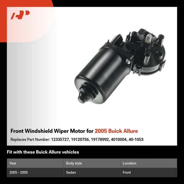 Front Windshield Wiper Motor for 2005 Buick Allure