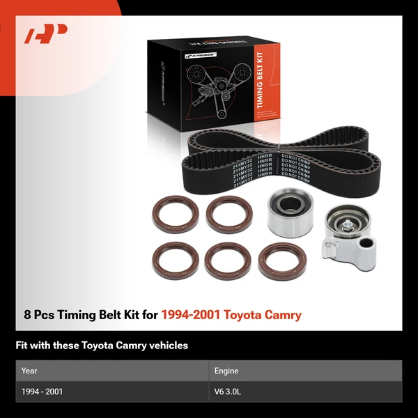 8 Pcs Timing Belt Kit for 1994-2001 Toyota Camry