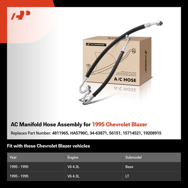 AC Manifold Hose Assembly for 1995 Chevrolet Blazer