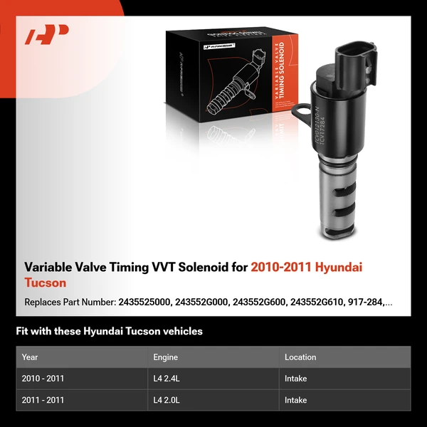 Variable Valve Timing VVT Solenoid for 2010-2011 Hyundai Tucson