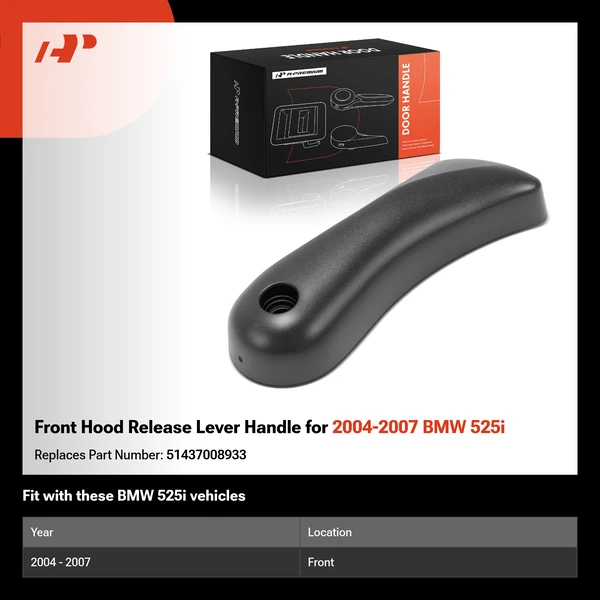 Front Hood Release Lever Handle for 2004-2007 BMW 525i