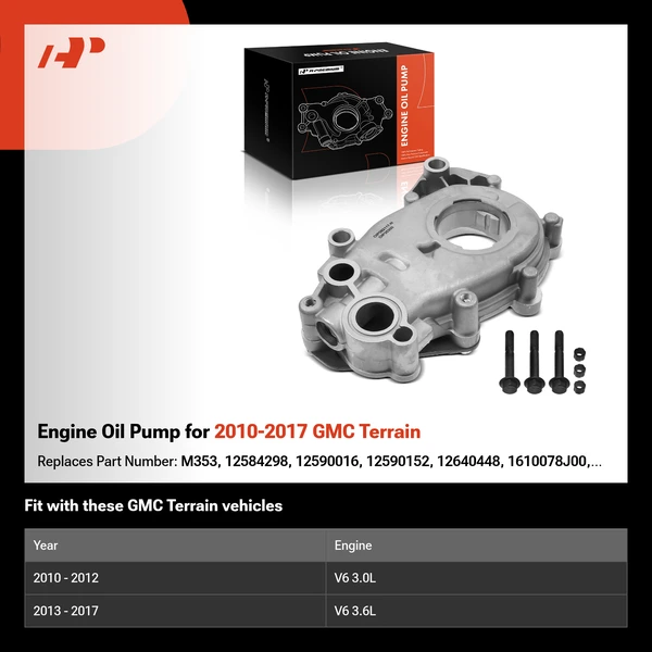 Engine Oil Pump for 2010-2017 GMC Terrain