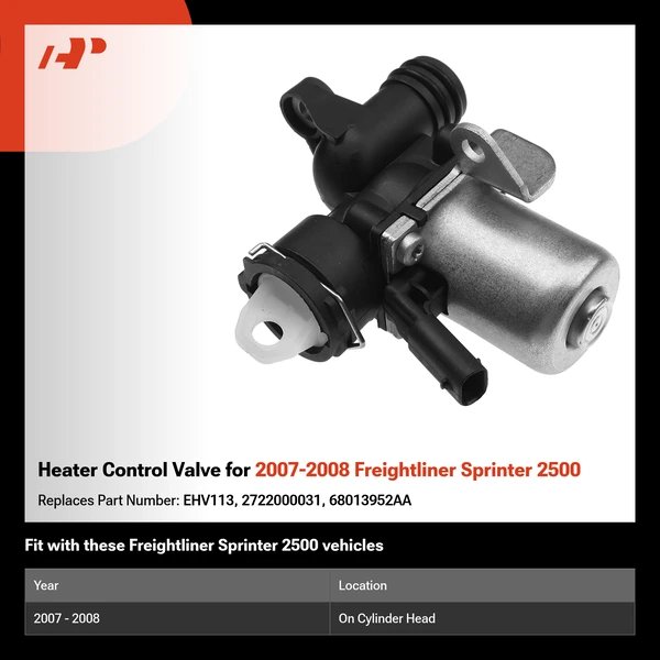 Heater Control Valve for 2007-2008 Freightliner Sprinter 2500
