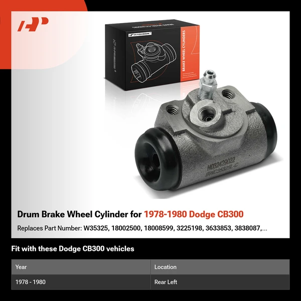 Drum Brake Wheel Cylinder for 1978-1980 Dodge CB300