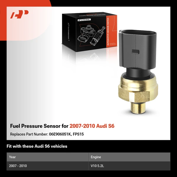 Fuel Pressure Sensor for 2007-2010 Audi S6