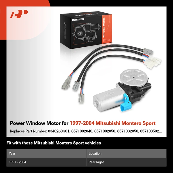 Power Window Motor for 1997-2004 Mitsubishi Montero Sport
