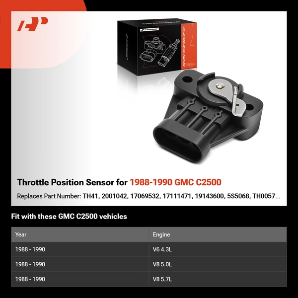 Throttle Position Sensor for 1988-1990 GMC C2500