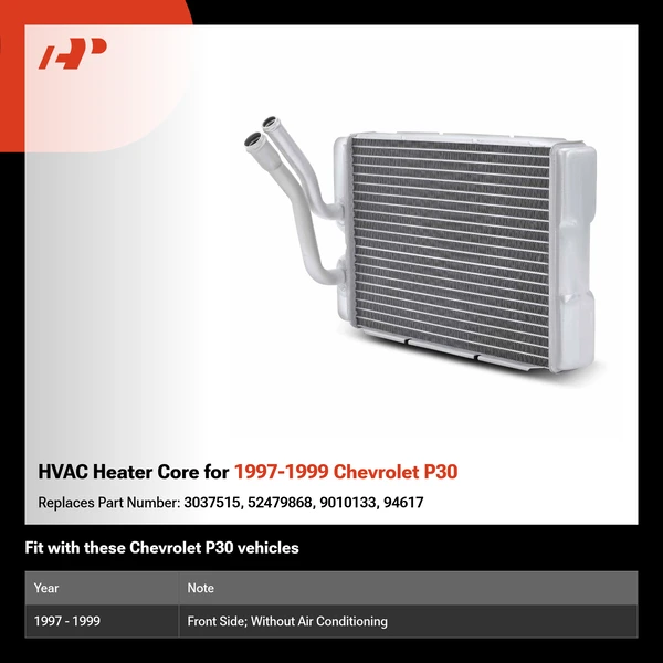 HVAC Heater Core for 1997-1999 Chevrolet P30