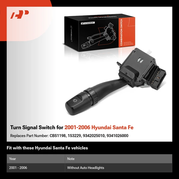 Turn Signal Switch for 2001-2006 Hyundai Santa Fe