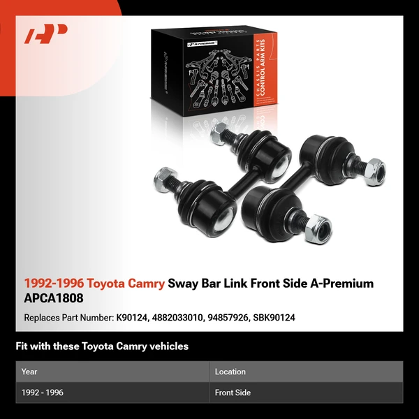 1992-1996 Toyota Camry Sway Bar Link Front Side A-Premium APCA1808