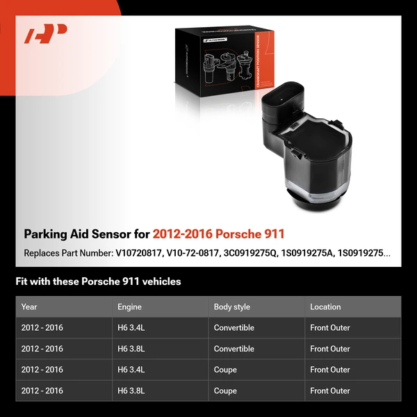 Parking Aid Sensor for 2012-2016 Porsche 911