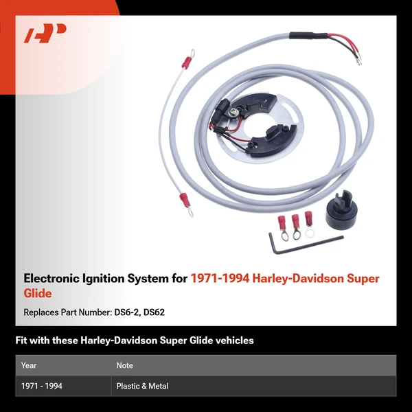 Electronic Ignition System for 1971-1994 Harley-Davidson Super Glide