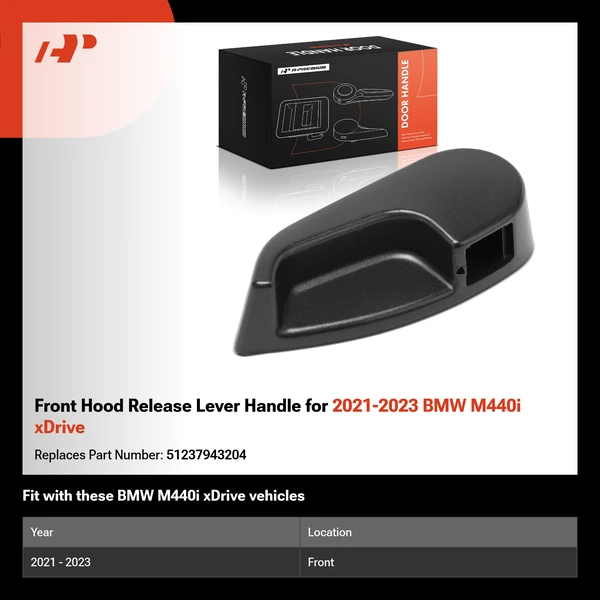 Front Hood Release Lever Handle for 2021-2023 BMW M440i xDrive