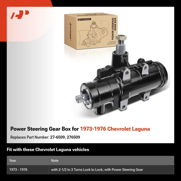 Power Steering Gear Box for 1973-1976 Chevrolet Laguna