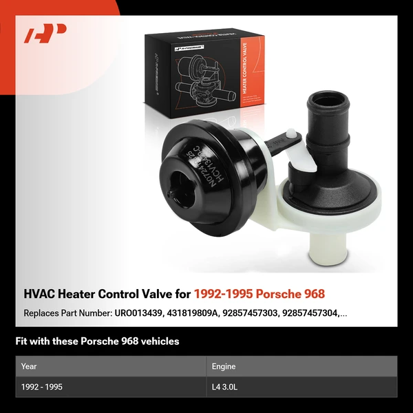 HVAC Heater Control Valve for 1992-1995 Porsche 968
