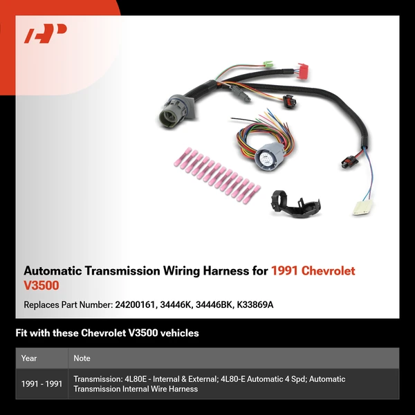 Automatic Transmission Wiring Harness for 1991 Chevrolet V3500