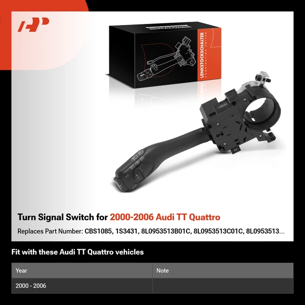 Turn Signal Switch for 2000-2006 Audi TT Quattro