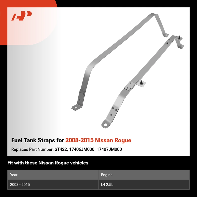 Fuel Tank Straps for 2008-2015 Nissan Rogue