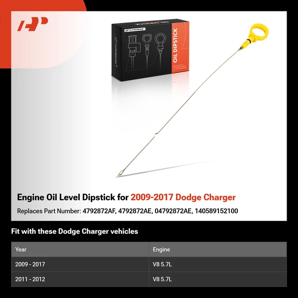 Engine Oil Level Dipstick for 2009-2017 Dodge Charger