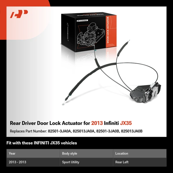 Rear Driver Door Lock Actuator for 2013 Infiniti JX35