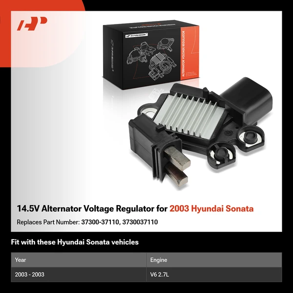14.5V Alternator Voltage Regulator for 2003 Hyundai Sonata