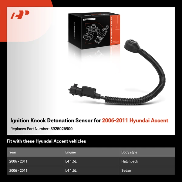 Ignition Knock Detonation Sensor for 2006-2011 Hyundai Accent