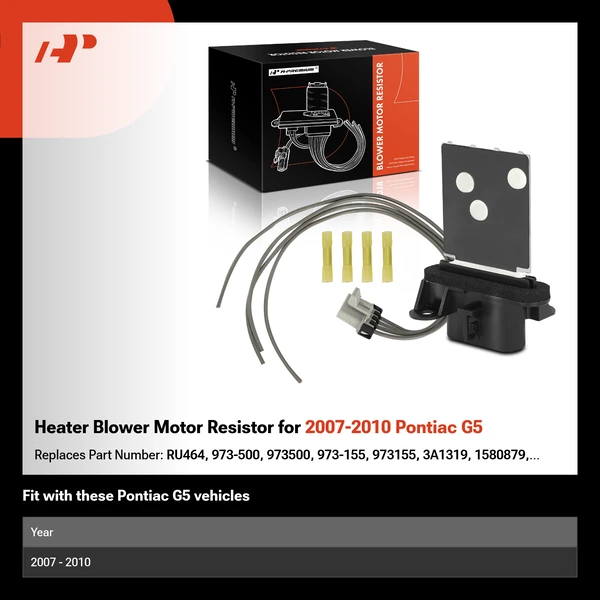 Heater Blower Motor Resistor for 2007-2010 Pontiac G5