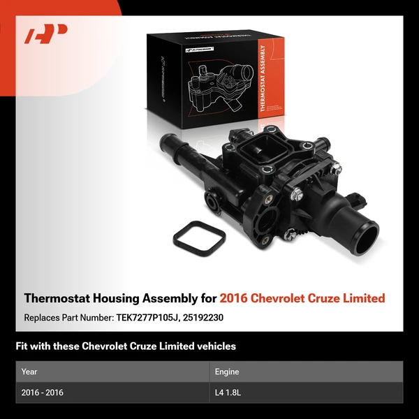 Thermostat Housing Assembly for 2016 Chevrolet Cruze Limited