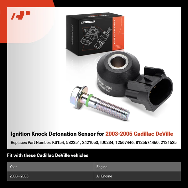 Ignition Knock Detonation Sensor for 2003-2005 Cadillac DeVille