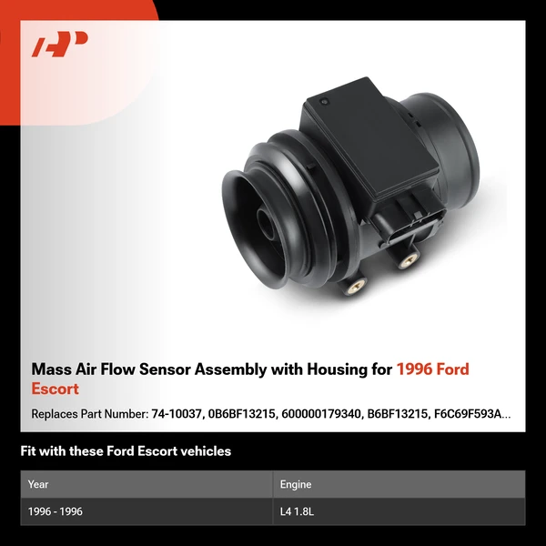 Mass Air Flow Sensor Assembly with Housing for 1996 Ford Escort