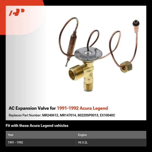 AC Expansion Valve for 1991-1992 Acura Legend