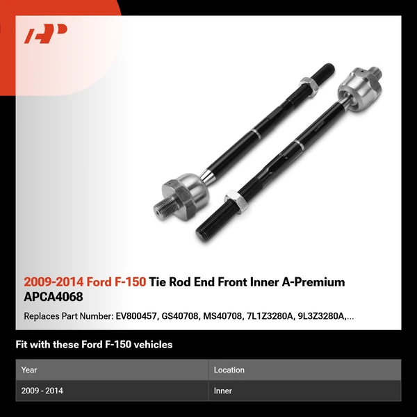 2009-2014 Ford F-150 Tie Rod End Front Inner A-Premium APCA4068