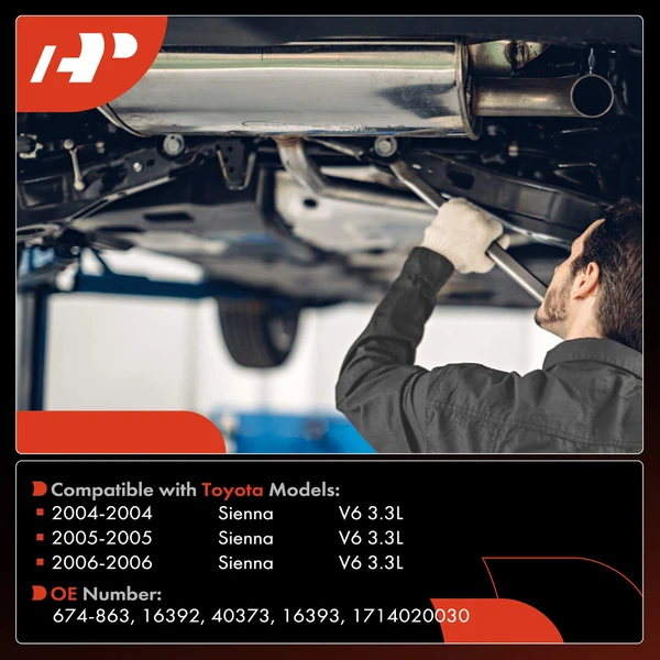 2-PC Catalytic Converter Front & Rear Fit Federal Emissions A-Premium APCCT246