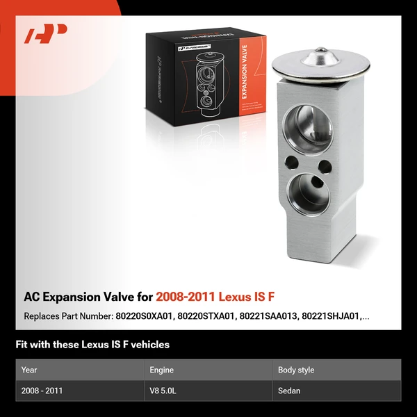 AC Expansion Valve for 2008-2011 Lexus IS F
