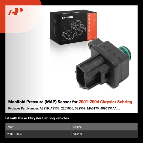 Manifold Pressure (MAP) Sensor for 2001-2004 Chrysler Sebring