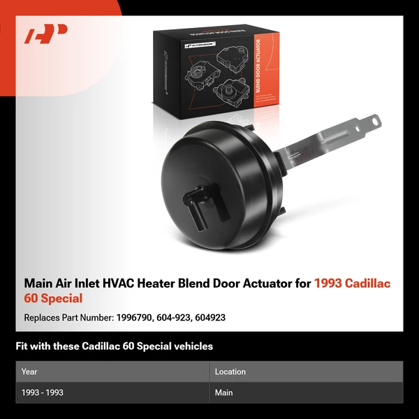 Main Air Inlet HVAC Heater Blend Door Actuator for 1993 Cadillac 60 Special