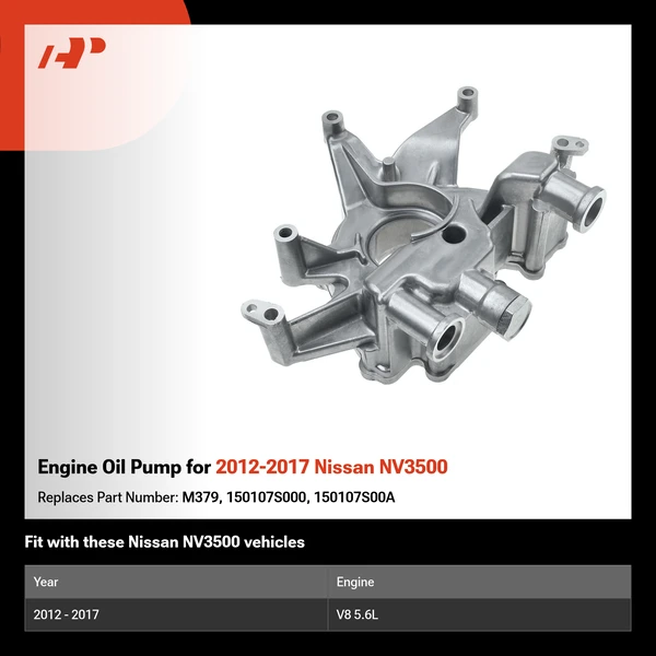 Engine Oil Pump for 2012-2017 Nissan NV3500