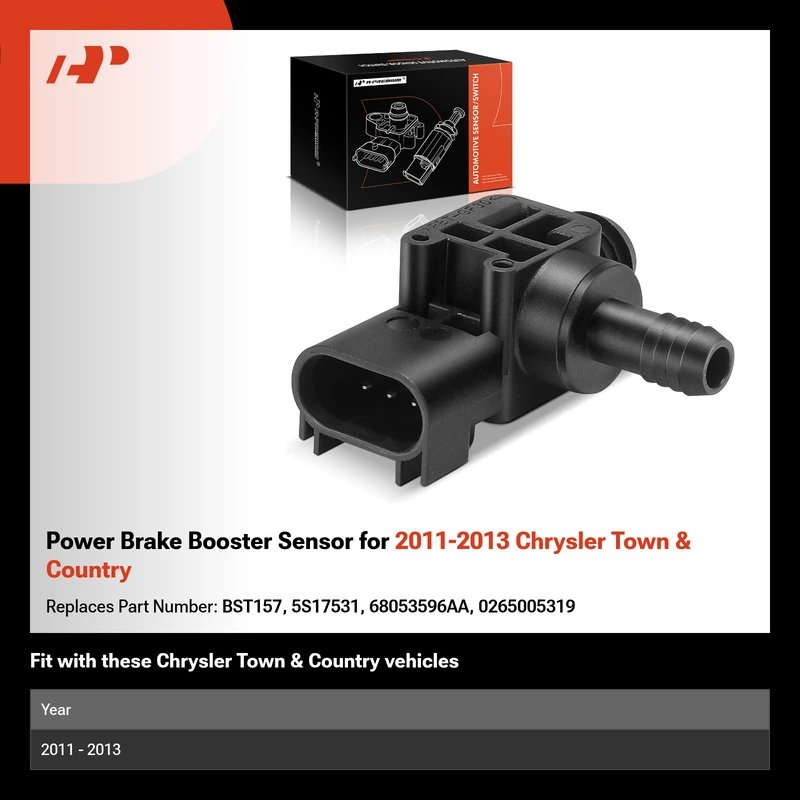 Power Brake Booster Sensor for 2011-2013 Chrysler Town & Country