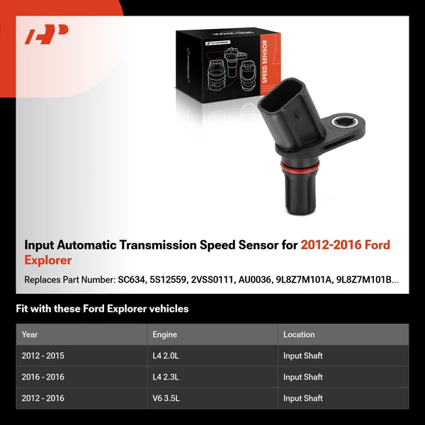 Input Automatic Transmission Speed Sensor for 2012-2016 Ford Explorer