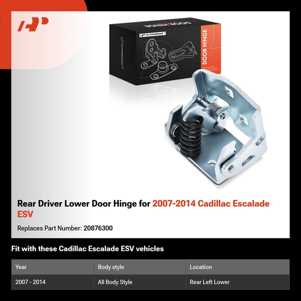 Rear Driver Lower Door Hinge for 2007-2014 Cadillac Escalade ESV