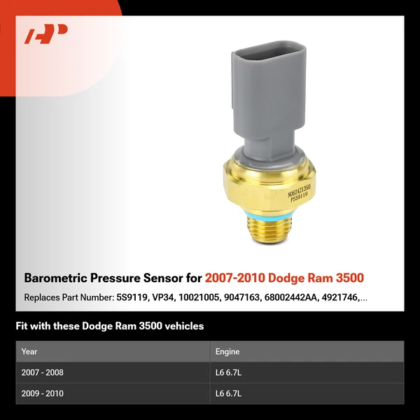 Barometric Pressure Sensor for 2007-2010 Dodge Ram 3500