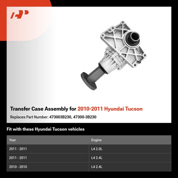 Transfer Case Assembly for 2010-2011 Hyundai Tucson